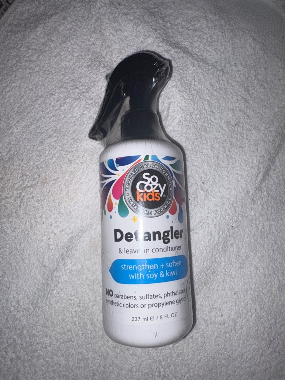 So Cozy Kids Detangler & Leave-In Conditioner — White with Black Cap